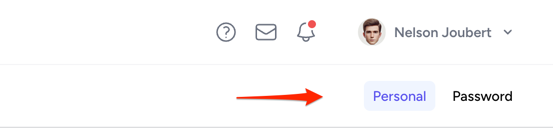 Profile navigation screenshot